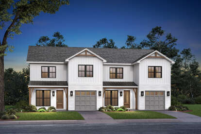 Modern Farmhouse House Plan #041-00381 Elevation Photo