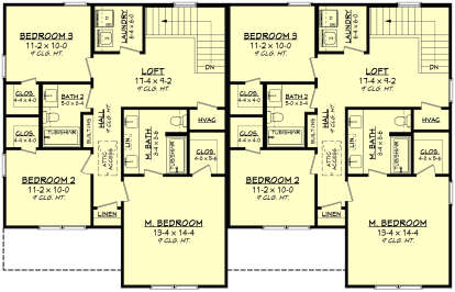 Second Floor for House Plan #041-00381