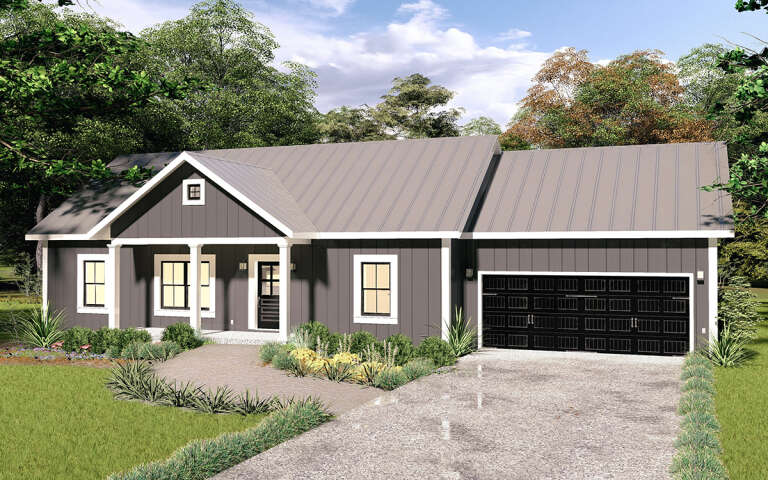 House Plan House Plan #32459 Angled Front Elevation