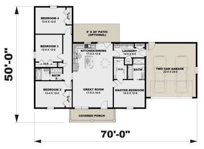 Main Floor  for House Plan #1776-00148