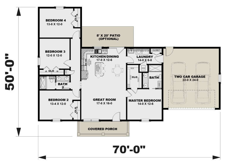 House Plan House Plan #32459 Drawing 1