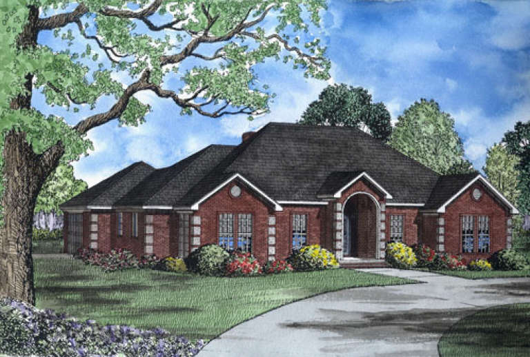 Traditional House Plan #110-00132 Elevation Photo