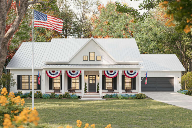 House Plan House Plan #32460 Front Elevation - 4th of July