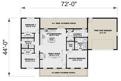 Main Floor  for House Plan #1776-00149