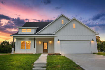 Modern Farmhouse House Plan #9185-00025 Build Photo