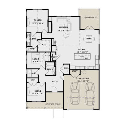 Main Floor  for House Plan #9185-00025