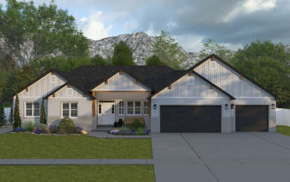 Craftsman House Plan #2802-00345 Elevation Photo