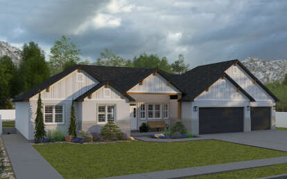 Craftsman House Plan #2802-00345 Elevation Photo