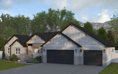 Craftsman House Plan #2802-00345 Elevation Photo