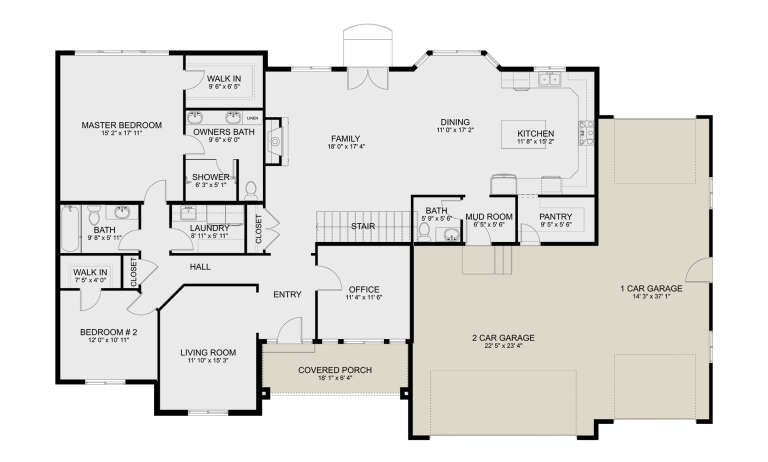 House Plan House Plan #32463 Drawing 1