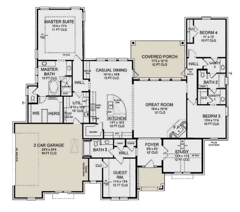 House Plan House Plan #32465 Drawing 1