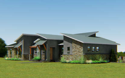 Contemporary House Plan #8292-00002 Elevation Photo