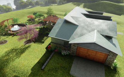 Contemporary House Plan #8292-00002 Elevation Photo