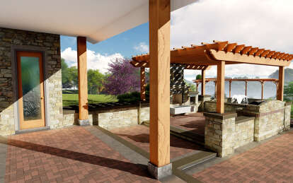 Contemporary House Plan #8292-00002 Elevation Photo
