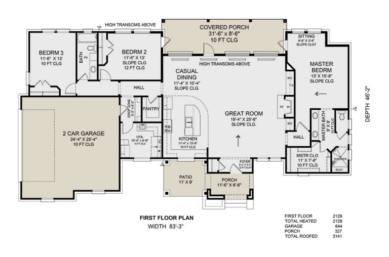 House Plan House Plan #32466 Drawing 1