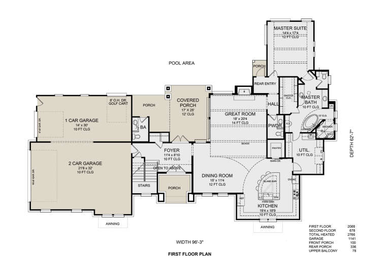 House Plan House Plan #32467 Drawing 1