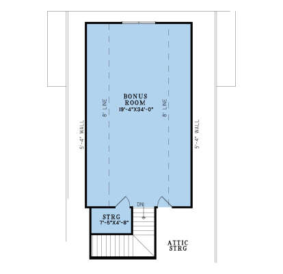 Bonus Room for House Plan #8318-00406