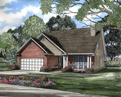 Cottage House Plan #110-00133 Elevation Photo