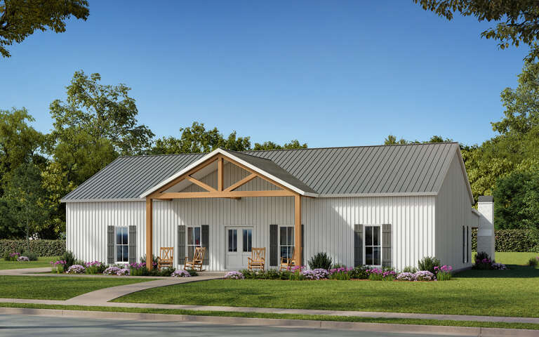 House Plan House Plan #32471 Angled Front Elevation