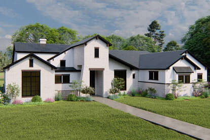 Modern Transitional House Plan #8292-00006 Elevation Photo