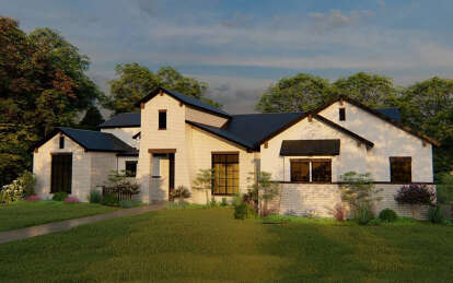 Modern Transitional House Plan #8292-00006 Elevation Photo