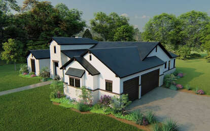 Modern Transitional House Plan #8292-00006 Elevation Photo