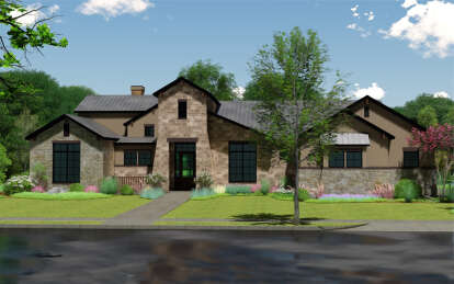 Modern Transitional House Plan #8292-00006 Elevation Photo