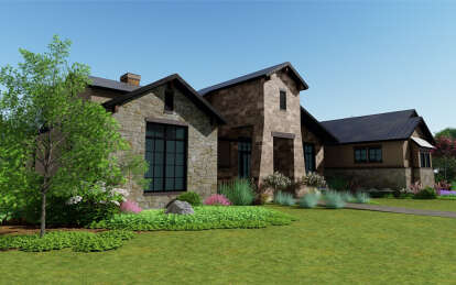 Modern Transitional House Plan #8292-00006 Elevation Photo