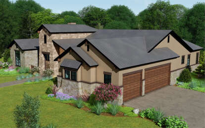 Modern Transitional House Plan #8292-00006 Elevation Photo