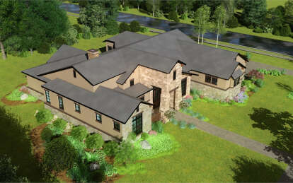 Modern Transitional House Plan #8292-00006 Elevation Photo