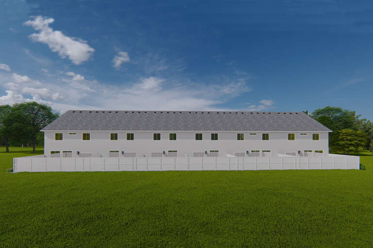 Modern Farmhouse Sixplex Plan - 1,664 Square Feet, 3 Bedrooms, 2.5 ...
