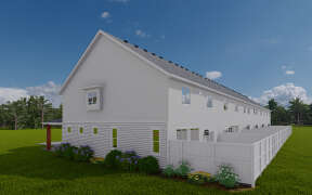 Modern Farmhouse Sixplex Plan - 1,664 Square Feet, 3 Bedrooms, 2.5 ...