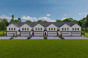 Modern Farmhouse Sixplex Plan - 2,110 Square Feet, 3 Bedrooms, 2.5 ...