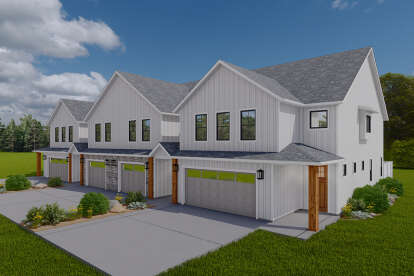 Modern Farmhouse House Plan #2802-00350 Elevation Photo