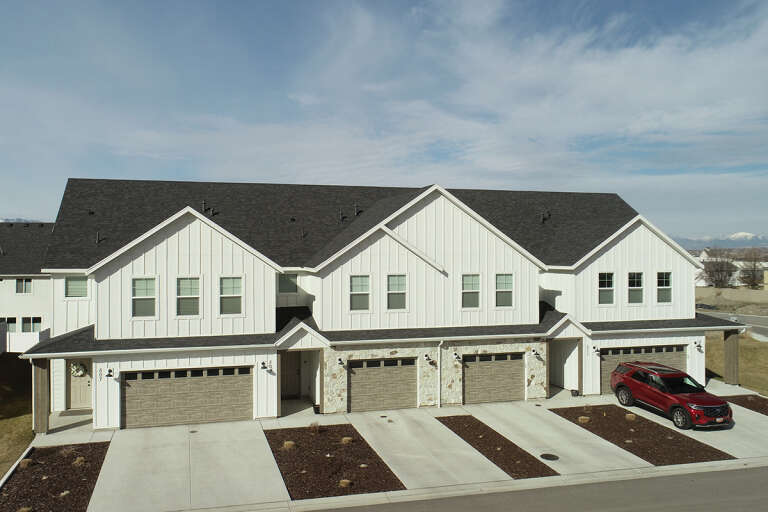 House Plan House Plan #32476 Angled Front Elevation