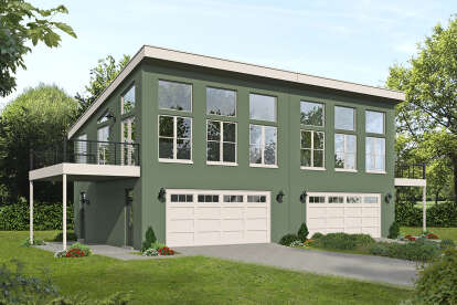 Modern House Plan #940-01241 Elevation Photo