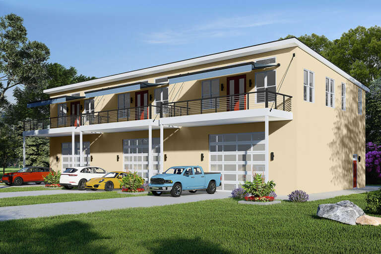 House Plan House Plan #32479 Angled Front Elevation