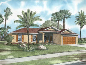 Ranch House Plan #168-00007 Elevation Photo