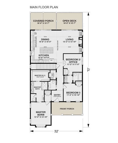 Main Floor for House Plan #6316-00018
