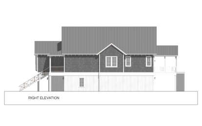 Coastal House Plan #6316-00019 Elevation Photo