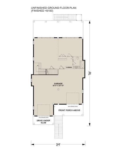 Ground Floor for House Plan #6316-00019