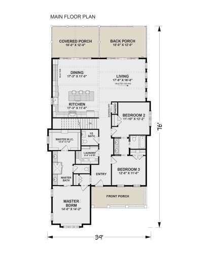 Main Floor for House Plan #6316-00019