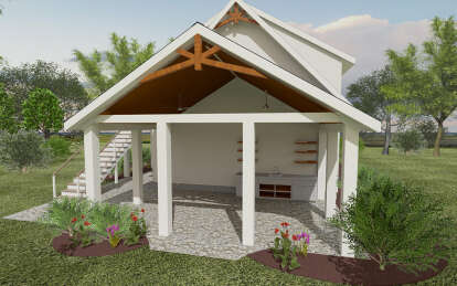 Cottage House Plan #6316-00020 Elevation Photo