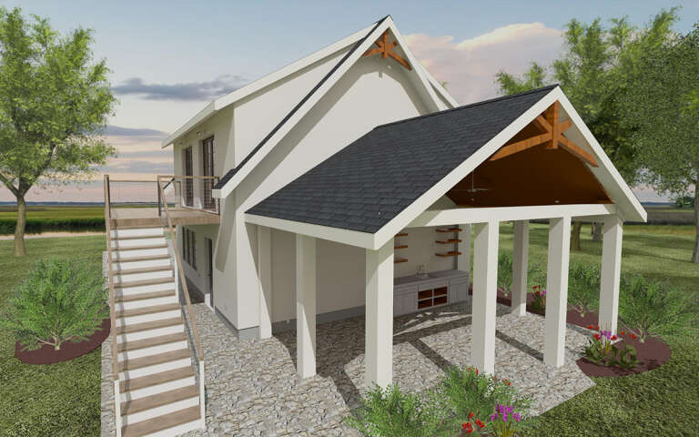 Cottage Plan - 782 Square Feet, 1 Bedroom, 1 Bathroom | Floor Plan ...