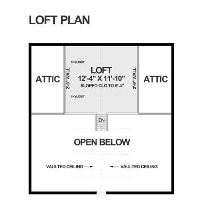 Loft for House Plan #6316-00020