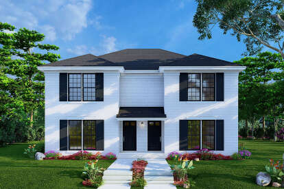 European House Plan #8318-00410 Elevation Photo