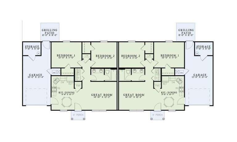 House Plan House Plan #32489 Drawing 1