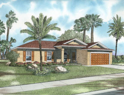 3 Bed, 2 Bath, 1404 Square Foot House Plan - #168-00008