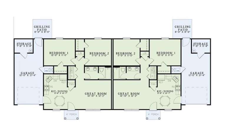House Plan House Plan #32490 Drawing 1