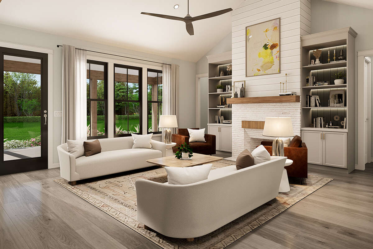 Modern Farmhouse Plan: 2,343 Square Feet, 4 Bedrooms, 3.5